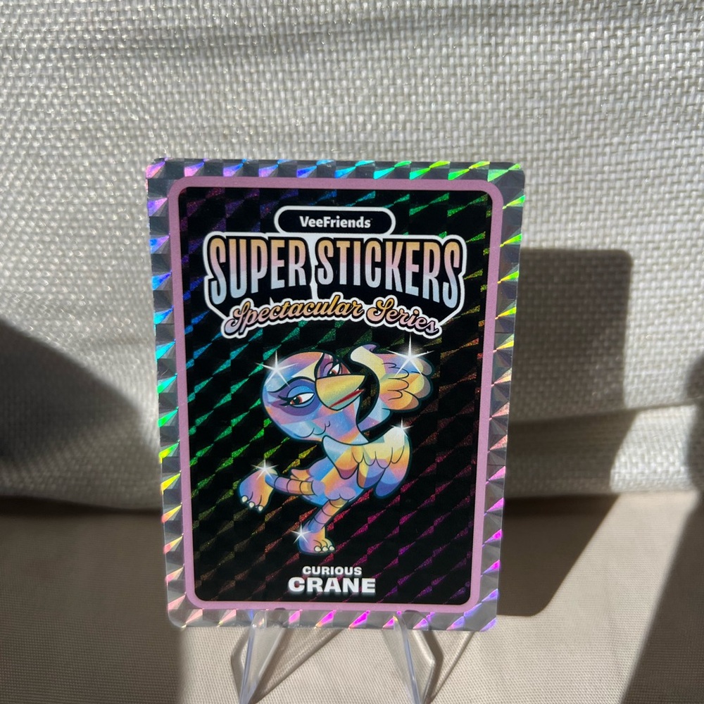 2026 VERFRIENDS Super Stickers Spectacular Series Trading Card Curious Crane
